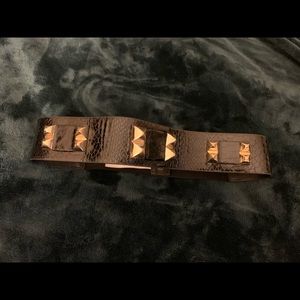 Bebe black and gold belt